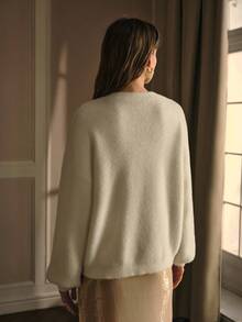 MOTF PREMIUM APPLIQUES PULLOVER SWEATER - Apricot - View 5