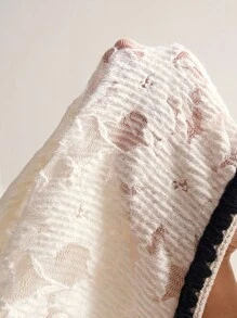 Bohemela 波西米亚风度假休闲纯色针织蕾丝喇叭袖V领女式衬衫 - 白色 - 查看 9