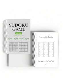 数独谜题书 - 挑战数学思维训练，提高逻辑和推理能力，综合数学练习册，用于脑力刺激，高级问题解决练习 - 白色 - 查看 11