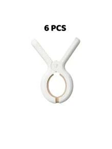 SHEIN 5pcs Heavy Duty Plastic Beach Towel Clips - Large Windproof Clothes Pegs For Washing Line, Pool Lounger, Chair & Blankets Secure - Jumbo Size For Drying, Hanging Rack, Random Color - Multicolor - View 15