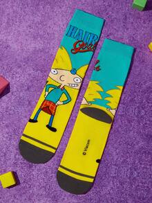 Nick 90s | SHEIN 男士中筒袜 - 彩色 - 查看 10