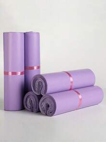 10/20/50/100PCS 浅紫色粉色包装袋多用途防水邮寄袋适用于办公室衣物收纳运输搬家包装旅行整理可重复使用加厚新材料时尚物流快递袋可定制批量批发存储解决方案礼品包装节日季 - 淡紫色 - 查看 8