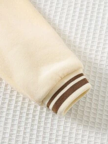 Cozy Pixies Maglione girocollo a maniche lunghe in maglia morbida con motivo a orsetto cartoni animati per bambino