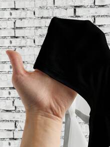 EMERY ROSE 大码花卉印花度假连衣裙 - 黑色 - 查看 6