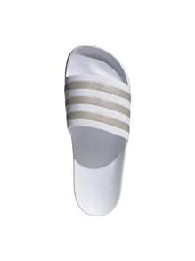 Adidas 男士人字拖 - 白色鉑金金屬色 - 查看 4