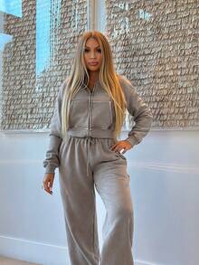 Cioccolato 水洗拉链运动衫