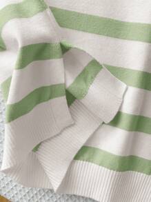 Comfortcana Women's Striped Knit 2 Pieces Set, New Arrival For Autumn - Green - View 6