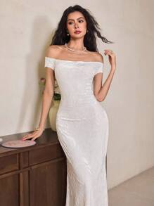 EastFlair 性感露肩露背修身女式连衣裙