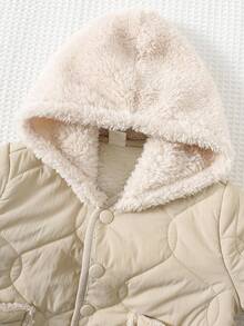 Cozy Pixies Chaqueta térmica forrada gruesa de manga larga para bebé niño, abrigo de invierno versátil y cómodo para bebés niños, chaqueta de bebé niño, chaqueta de borreguito para bebé, chaqueta de invierno para bebé, abrigo de invierno para niña pequeña, chaqueta de bebé niño, abrigo de invierno para niña pequeña, chaqueta térmica forrada para bebé niño, abrigo de invierno con capucha para bebé niño, otoño - Albaricoque - Ver 5