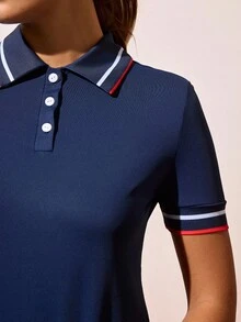 CourtClass Women's Casual Outdoor Short Sleeve Sports Polo Shirt