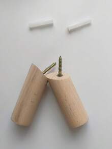 2 件/4 件实木衣帽钩，山毛榉木斜钩，壁钩，创意客厅、卧室、门后、木质玄关衣架、钥匙钩 - 杏色 - 查看 8