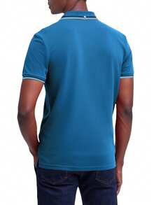 Men Polo Shirts - Blue - View 2