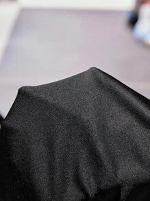 SHEIN EZwear 大码连衣裙万圣节朋克哥特式露肩蝴蝶结连衣裙 - 黑色 - 查看 7