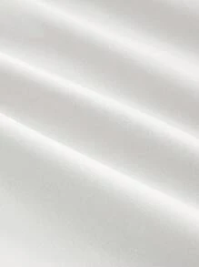 SHEIN MOD 女式白色短款休闲宽松夹克（配腰带）、秋季外套、秋季大衣、秋装、巡航女装、返校装 - 白色 - 查看 4