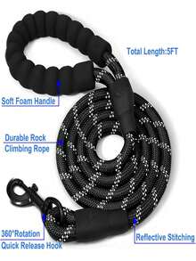 Hundsele, justerbar mjuk vadderad väst, reflekterande oxfordväst med kvävningsskydd, handtag och bilbältesögla (valfritt) – Inkluderar gratis kraftigt koppel på 1,5 meter