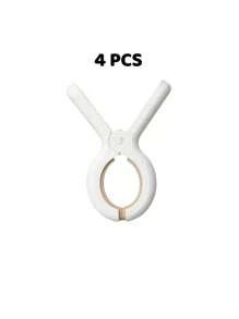 SHEIN 5pcs Heavy Duty Plastic Beach Towel Clips - Large Windproof Clothes Pegs For Washing Line, Pool Lounger, Chair & Blankets Secure - Jumbo Size For Drying, Hanging Rack, Random Color - Multicolor - View 12