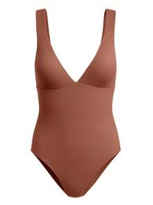 Roxy Women's Athletic Onepieces Comfortable Compression UV Protection Swimming Travel Holiday ERJX103627-CQR0 - Brown - View 4