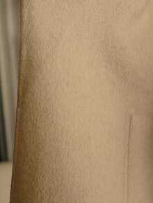 MOTF PREMIUM WOOL CONTRAST FUZZY DETAIL PATCH POCKET BELTED OVERCOAT - Beige - View 10