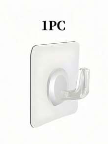 10/20 件透明亚克力粘钩，强力自粘式墙壁挂钩，用于悬挂衣服、毛巾、钥匙、收纳盒、家居装饰、厨房、浴室、卧室、客厅 - 无损坏透明挂钩，多用途粘钩，适合日常使用