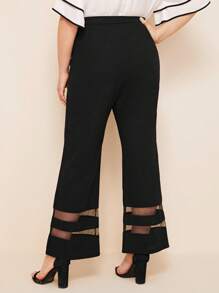 Mulvari Plus Mesh Insert Flare Leg Pants