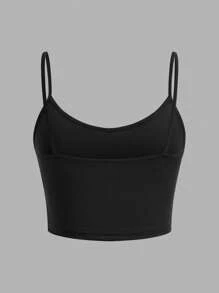 SHEIN EZwear 3入組女性貼身短版休閒背心，適合夏季穿著