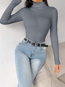 EURMUSE 3pcs Turtle Neck Ribbed Knit Sweater,Jumper,Jumpers For Women,Cream Jumper,Jumpers,Christmas Jumper,White Jumper,Black Jumper,Ladies Jumper,Tall In Women,Women's Jumpers - Multicolor - View 5