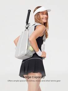 GLOWMODE 19 l Sac à dos de transport de raquette à plusieurs compartiments avec sangles d'épaule réglables. Convient pour le tennis, le golf et l'usage quotidien casual.