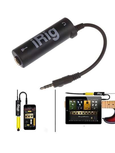Guitar Interface I-Rig Converter Replacement Guitar For Phone Guitar Audio Interface Guitar Tuner Guitar Line I-Rig Converter Guitar Accessories