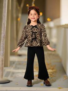 SHEIN Young Girl Casual Comfortable Striped Print Oversized Shirt & Pleated Skirt Set,Back To School Fall Clothes For 7th Birthday In Autumn,Daily Wear - Blue - View 3