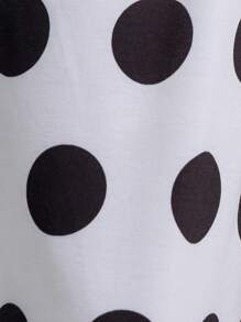 MUSERA Pantalones de verano divertidos con lunares, pantalones de lunares, pantalones de pierna ancha, para graduación, invitado de boda, fiesta - Blanco - Ver 6