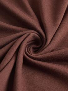 SHEIN EZwear 加大码性感纯色露背吊带背心，夏季 - 巧克力棕 - 查看 4