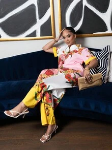 Melissa Matos 女士日常两件套服装 - 黃色 - 查看 5