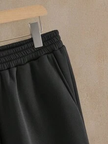 HIMLAND 2 件套男士休闲宽松针织落肩连帽衫套装男士休闲套装男士运动服套装连帽衫和运动裤套装男士连帽衫套装慢跑裤套装适合男士，秋季服装，冬季 - 彩色 - 查看 5