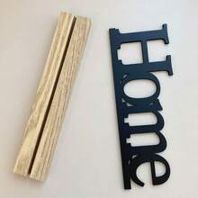 SHEIN Decorazione per la casa in legno ispirazionale, tavolo da pranzo in stile fattoria, decorazione per la casa, soggiorno, ornamenti per il centro dell'ufficio