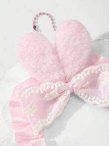 ROMWE Kawaii 1 cái Phong cách Ins Dễ thương & Quyến rũ Đa năng Chất lượng cao Thỏ nhồi bông màu hồng thủ công Nơ ruy băng Acrylic Lấp lánh Cánh Trái tim Dâu tây Trang trí Giá đựng thẻ lớn, Dây đeo thẻ ID, Móc khóa & Mặt dây túi, Thích hợp cho nhân viên văn phòng, sinh viên, Trang phục hàng ngày, Quà tặng ngày lễ - Hồng - Xem 6