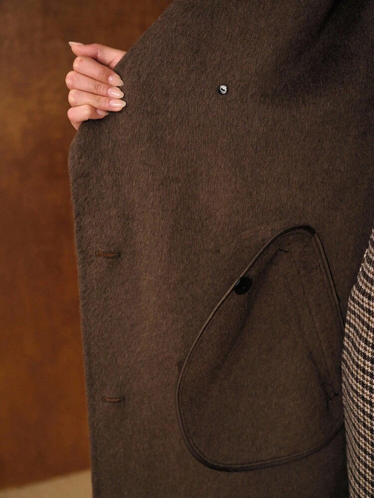 WOOL DOUBLE BREASTED OVERCOAT, FALL WINTER