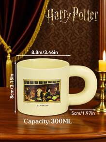HARRY POTTER X SHEIN 1PC Figure Graphic Ceramic Cup, High-Quality Handmade Design, Styled Coffee/Tea Cup, Friend Gift, Back To School Supplies, Christmas Gift, Birthday Gift - Multicolor - View 6