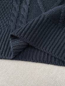 SHEIN 青少年男童休闲舒适百搭翻领拉链开衫