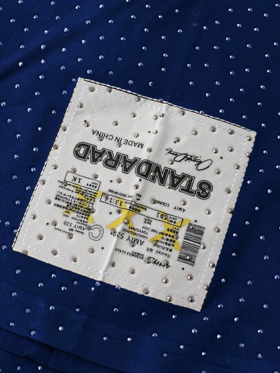 Street Life T-shirt pour hommes avec broderie de strass, manches 3/4, pour l'automne, style années 2000