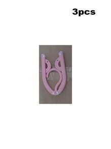 SHEIN Portable Folding Clothes Hanger - Easy To Store, New Material, No Old Materials Added, Multi-Color Clips To Meet Different Drying Needs, Non-Slip Design, Shoulder Support, Can Be Enlarged And Reduced, A Must-Have For Travel, Saves Wardrobe Space!(The Product May Have Slight Color Changes Due To Batch Problems, But The Quality Remains Unchanged And Does Not Affect The Appearance And Use)