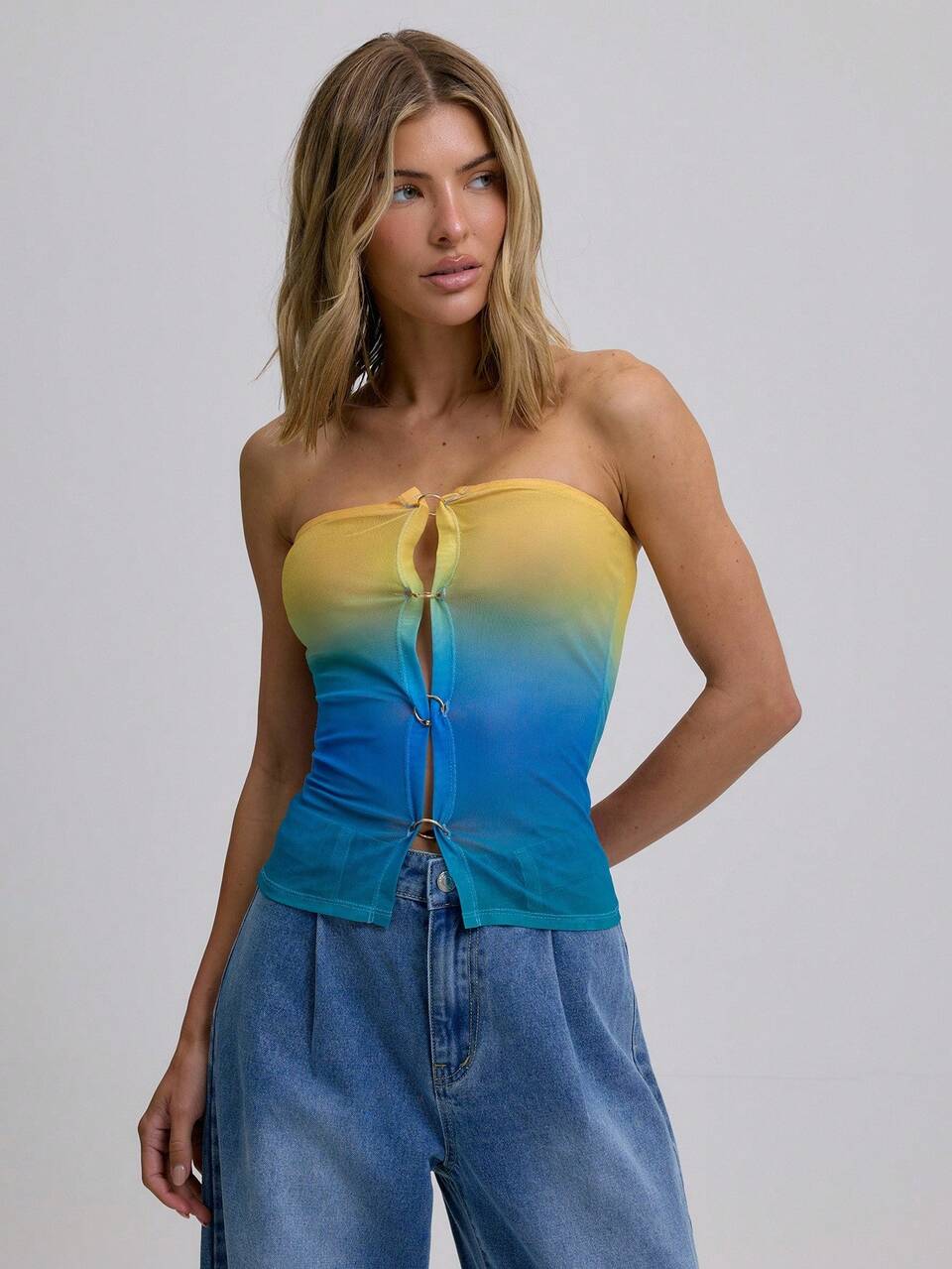 Pierścień Bandeau Top Wakacje Ibiza Boho Club Seksowny Top Tunika N Dream Holiday Festival Jesień Karnawał Lato Wiosna