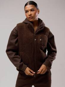 Musera Sport Colete sem Mangas com Zíper em Fleece, Musera Esportiva, Roupas Esportivas, Fitness, Academia, Corrida no Deserto, Fitness, Outono Inverno