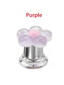 3-1 件花卉卡通马桶冲水手柄、花形马桶冲水按钮、马桶水箱按钮、花形马桶按压器、马桶冲水按钮推杆工具、创意花朵抽屉柜拉手 - 轻松按压，时尚浴室配件，优雅触感，适合长钉设计