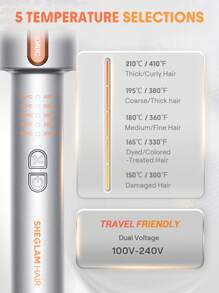 SHEGLAM HAIR It-Curl 熱吹刷，38mm 熱刷，捲髮刷，豐盈熱刷髮根豐盈鬆散捲髮，離子直髮刷，全新升級複合梳齒，負離子功能，2 級溫度，護髮不傷發，快速加熱熱刷適合髮廊、家庭和旅行 - 英規插頭 畢業 生日 禮物 假期 冬天 粉紅色的 氛圍 化妝品 派對 海灘 旅行 露營 學校 校園 節慶 玫瑰 展示 女孩 魅力 最好的 情人節 婦女節 愛自己 - 英規插(220-240V) - 查看 9