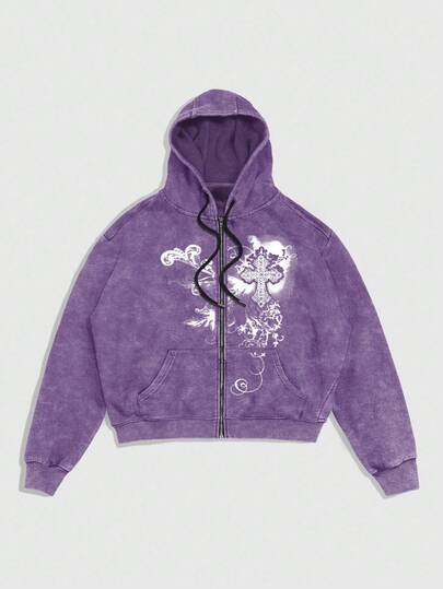 Street Life Men's Casual Long Sleeve Zip-Up Sweatshirt , Fall