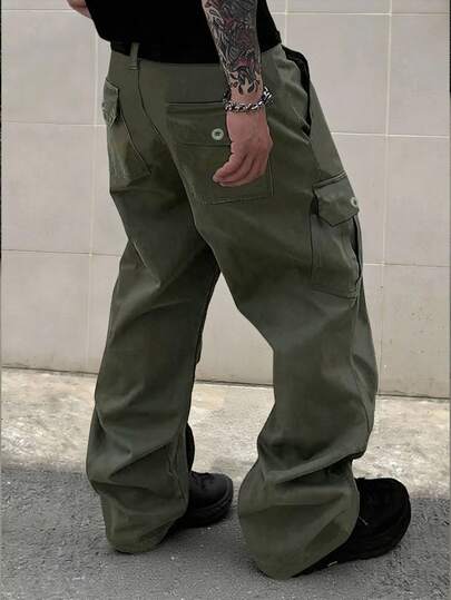 Street Life Men's Fashion Multi-Pocket Casual Cargo Pants
