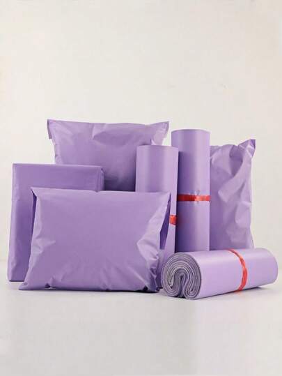 10/20/50/100PCS Light Purple Pink Packaging Bags Multipurpose Waterproof Mailing Bags For Office Clothes Storage Shipping Mover Packing Travel Organizing Reusable Thickened New Material Fashion Logistics Courier Express Delivery Bags Customizable Bulk Wholesale Storage Solutions Gift Wrapping Holiday Season