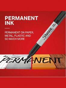 1/2/3/6/12 Bút dạ Sharpie đầu nhọn màu đen, gói 12 chiếc - Bút dạ nhanh khô, chống phai màu, dùng cho gỗ, nhựa, kim loại, giấy - Vẽ cho họa sĩ, viết văn phòng, đồ dùng học tập, tô màu áp phích, quà tặng tinh tế cho học sinh, quà tặng hoàn hảo, trở lại trường học - Bộ - Xem 5