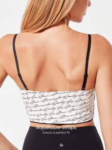 GLOWMODE FeatherFit™ Two-Tone Scoop Neck Longline Sports Bra Low Impact Yoga Pilates Daily Spring Summer - Multicolor - View 4