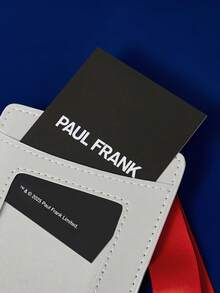 Paul Frank X SHEIN 1pc PU Leather Cartoon Character Pattern Card Holder With Lanyard, Fits 1-2 Cards, Transparent Window, Suitable For Men, Women, Students, Monkeys, Fashionable And - Multicolor - View 7